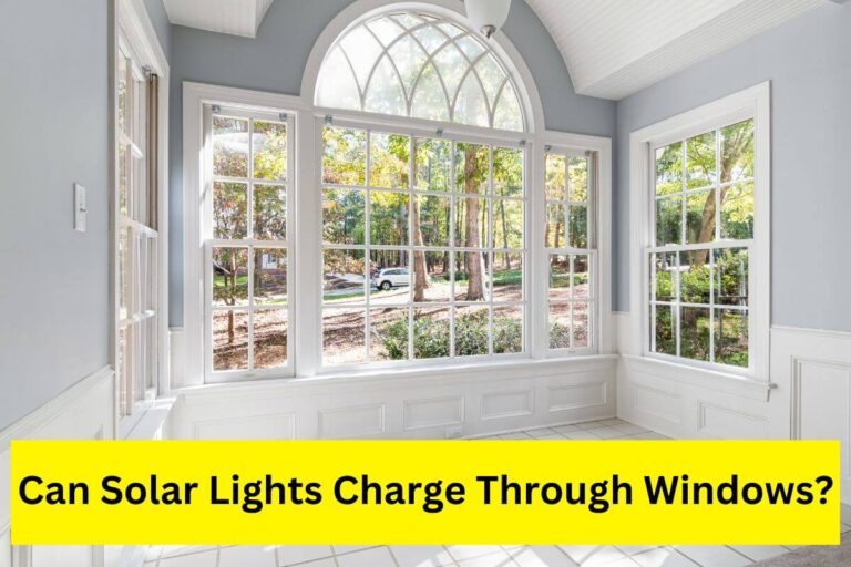 Can solar lights charge through windows?