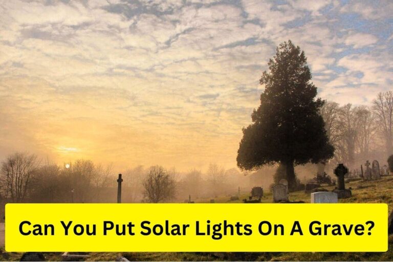 Can you put solar lights on a grave?