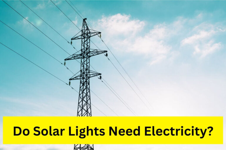 Do solar lights need electricity?
