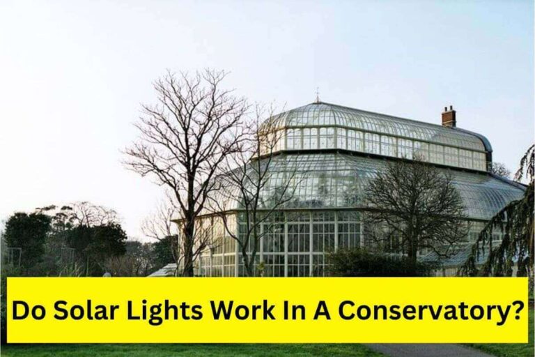 Do solar lights work in a conservatory?