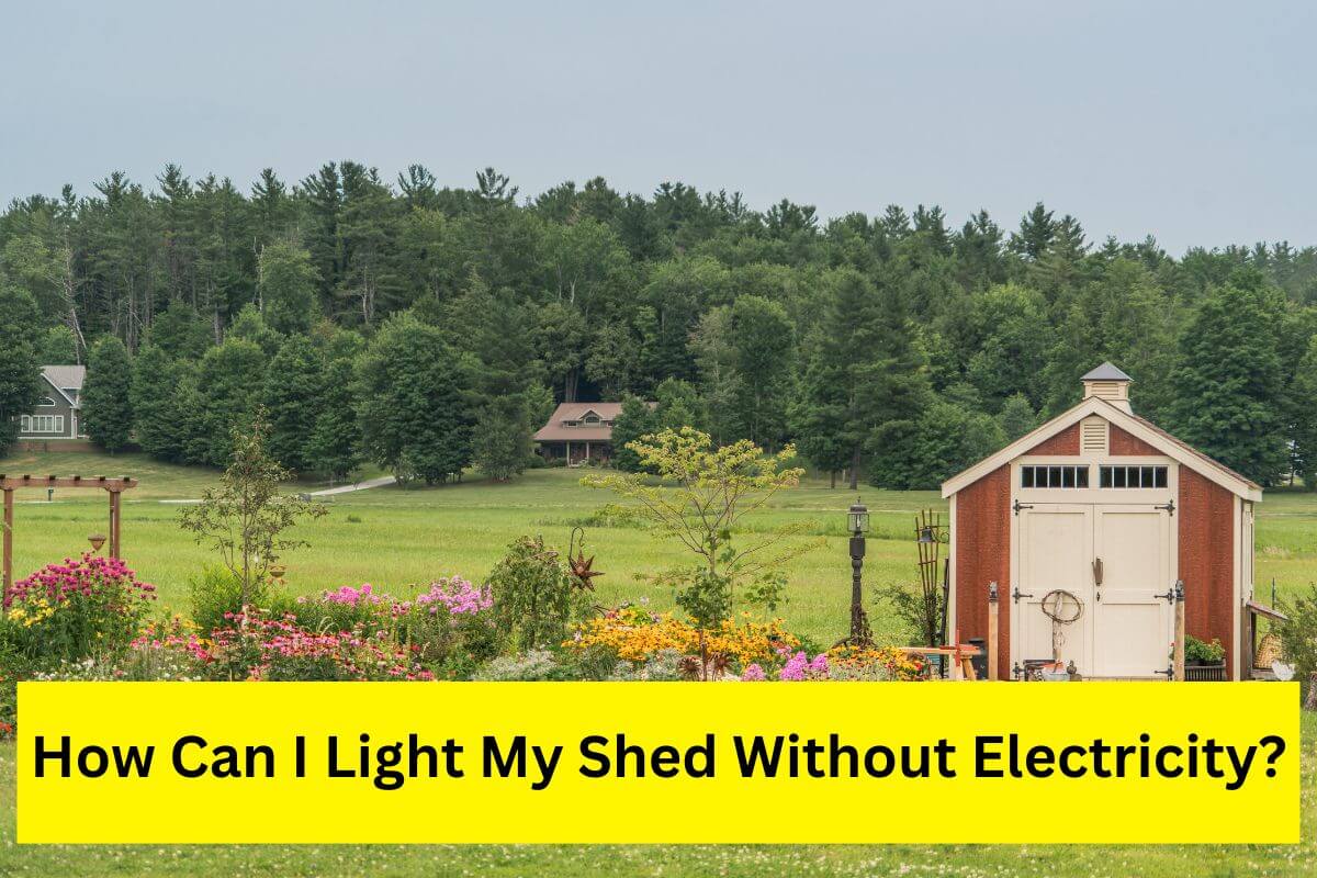 how can I light my shed without electricity