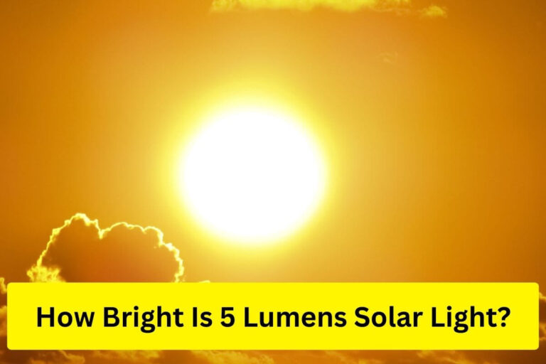 How bright is 5 lumens solar light?