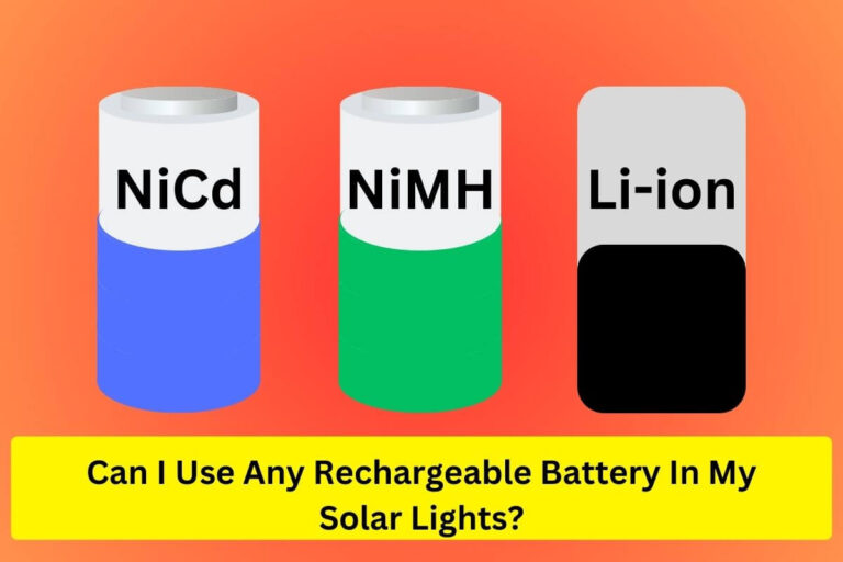 Can I use any rechargeable battery in my solar lights?