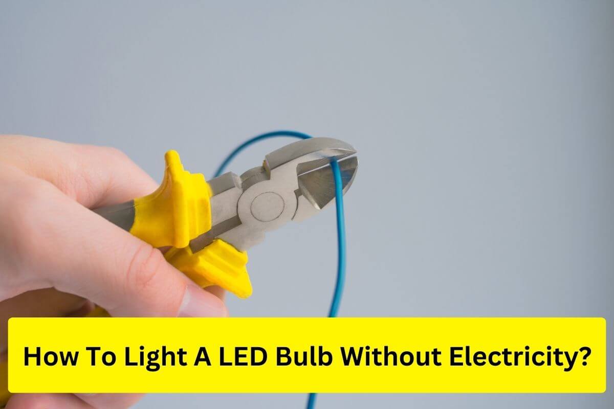How to light a LED bulb without electricity?