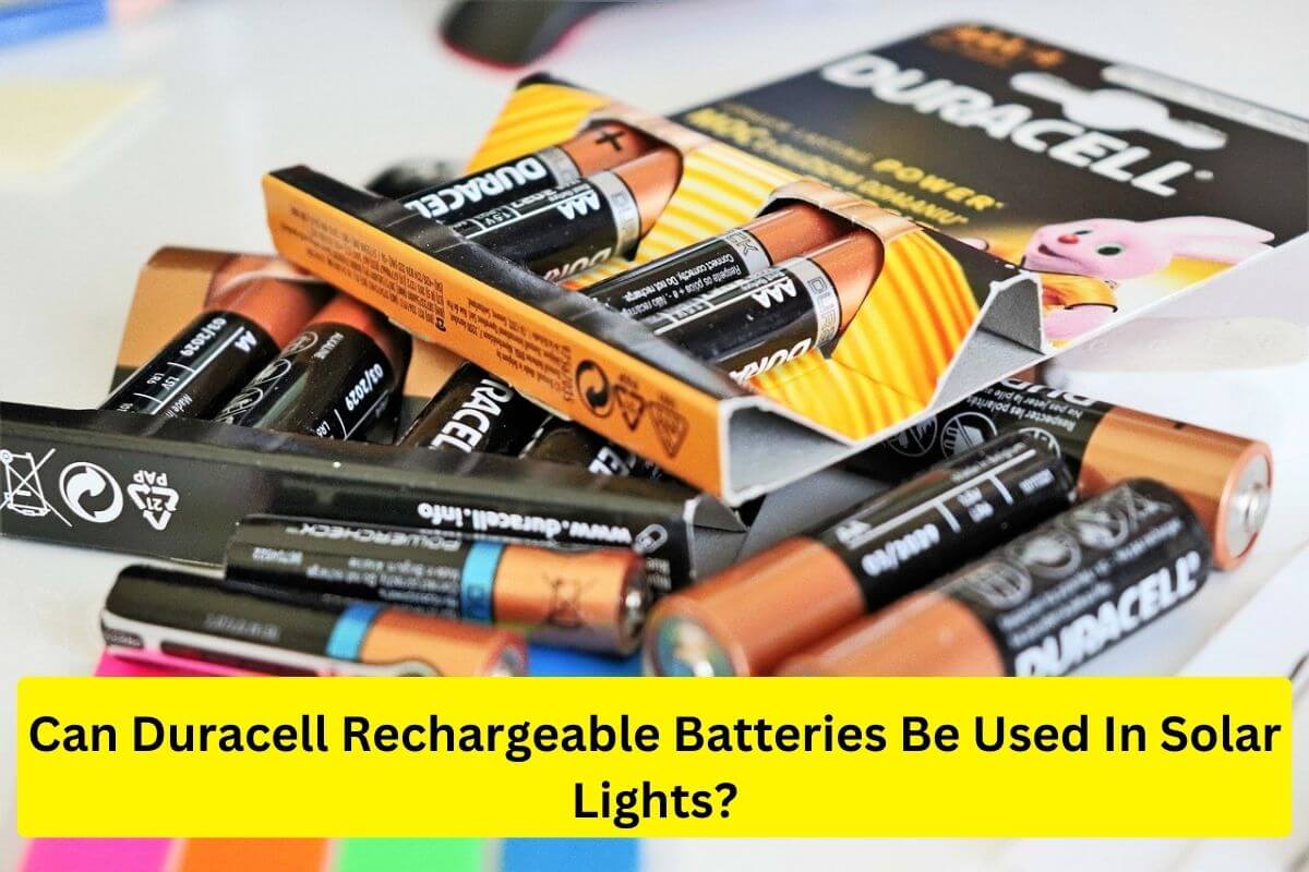 can you use duracell rechargeable batteries in solar lights?