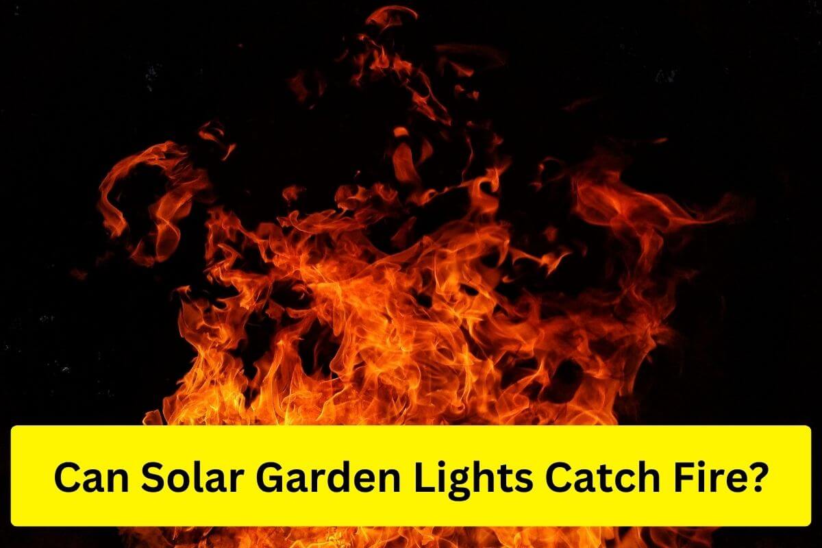 Can solar garden lights catch fire?